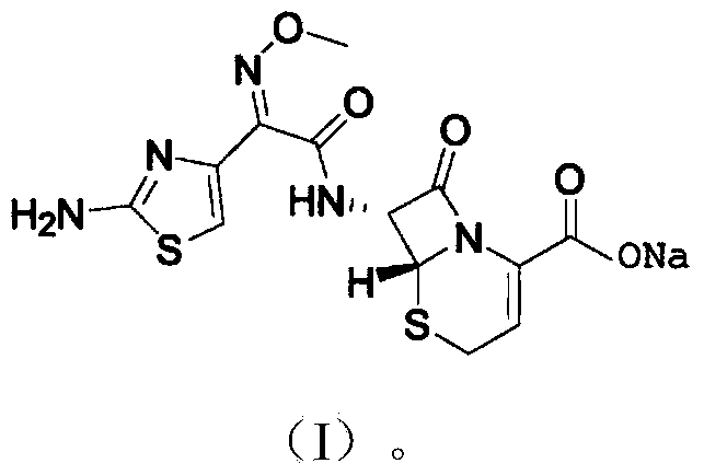 Ceftizoxime sodium compound