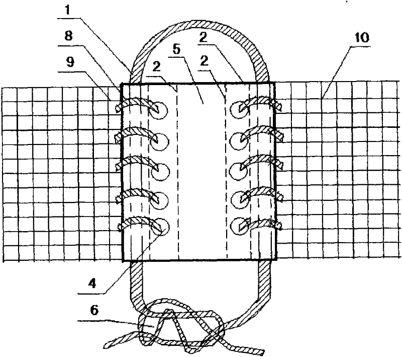 Half-soft state connecting method between copper alloy woven meshes for cage