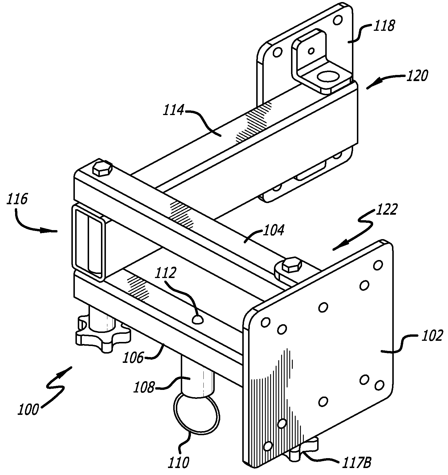 Flat Screen TV Bracket For A Vehicle