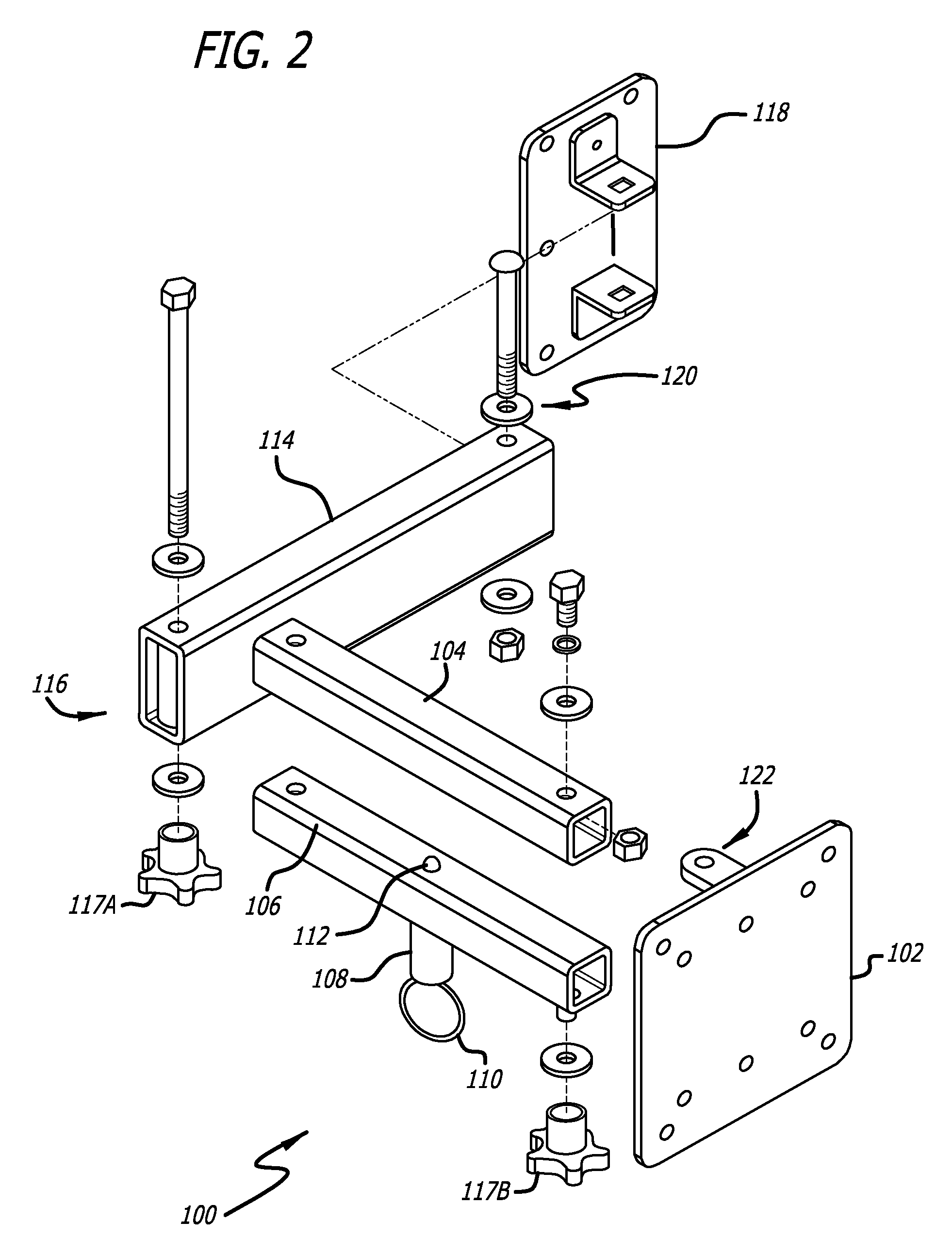 Flat Screen TV Bracket For A Vehicle