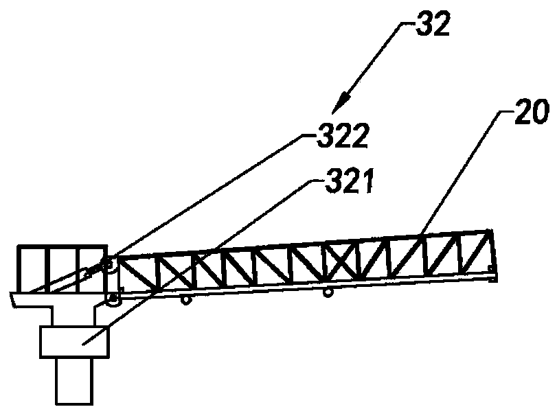 Marine accommodation ladder device and accommodation ladder space position adjusting method