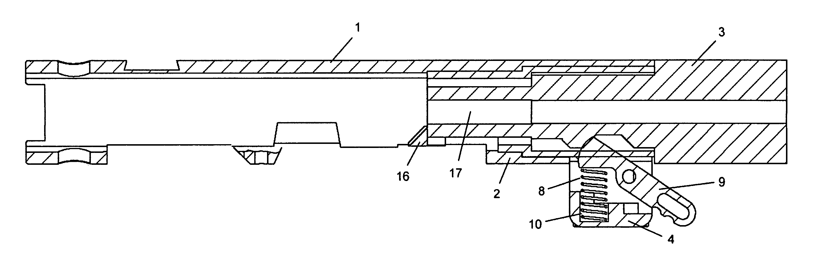 Firearm with a detachable barrel and suppressed barrel assembly