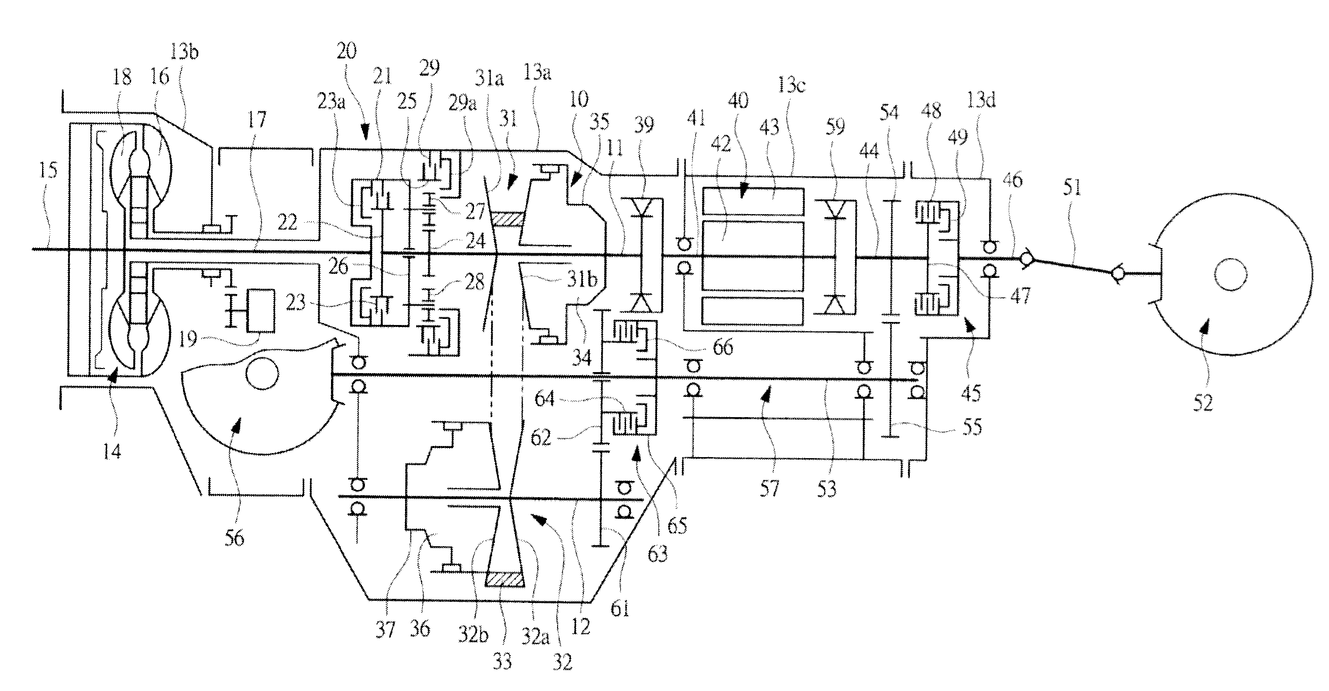 Power transmission apparatus for hybrid vehicle