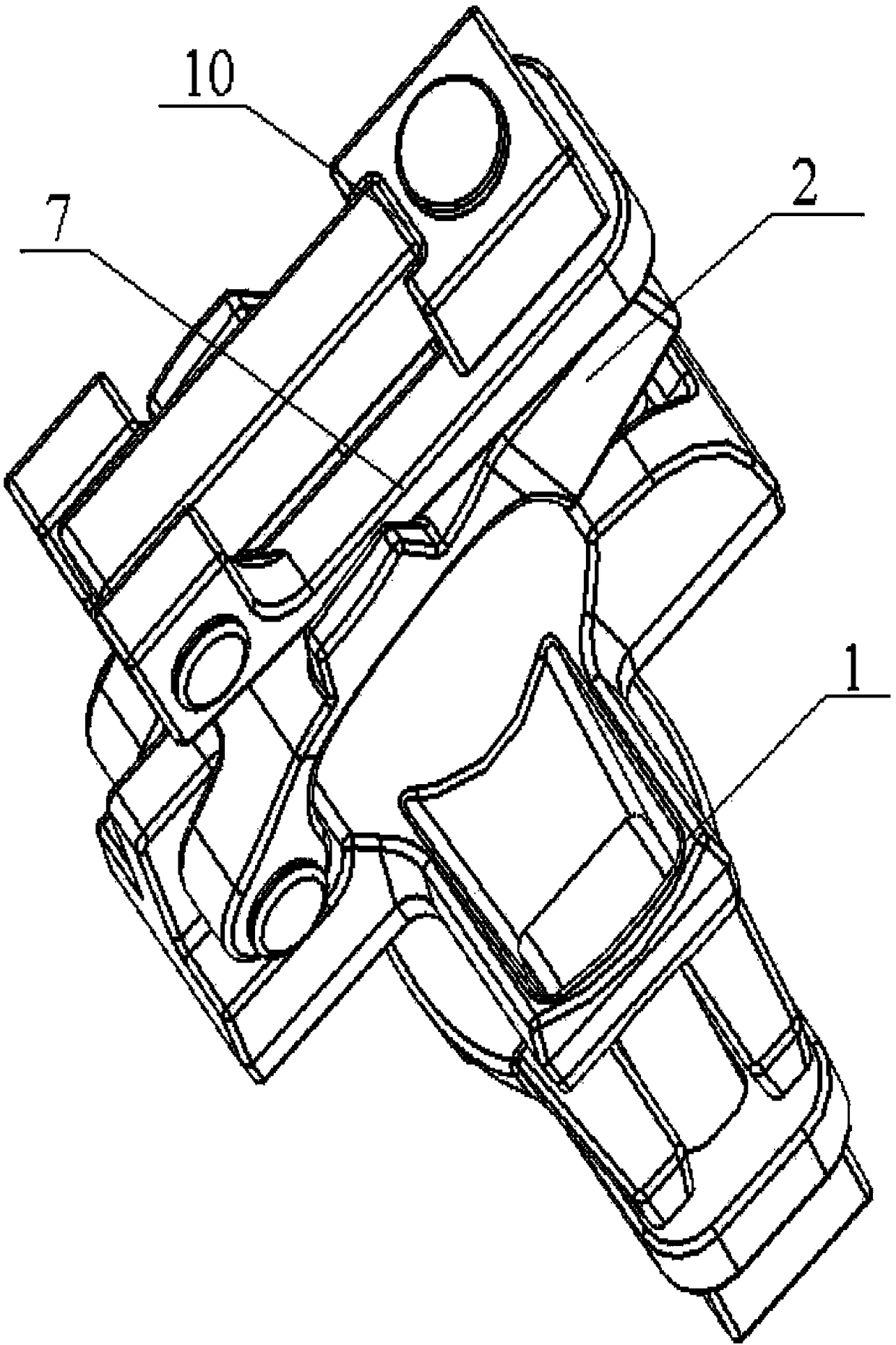 Scaffold screw-free right-angle coupler