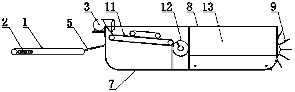 Efficient cleaning device for water surface blue-green algae