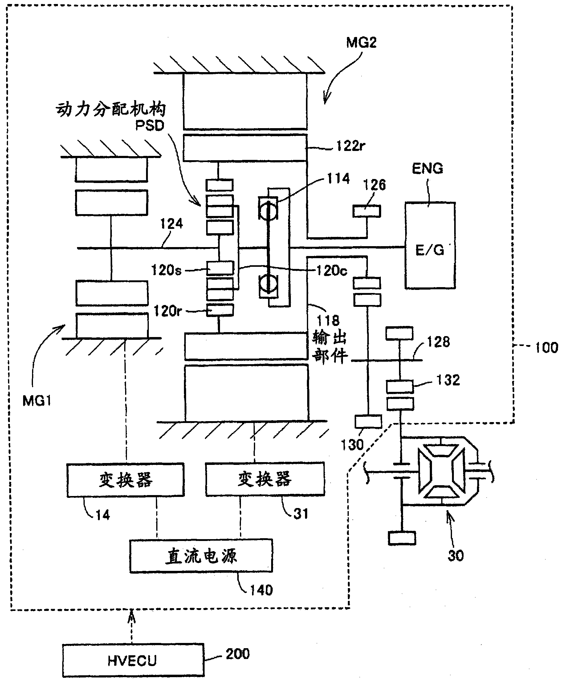 Motor drive apparatus, hybrid drive apparatus and method for controlling motor drive apparatus