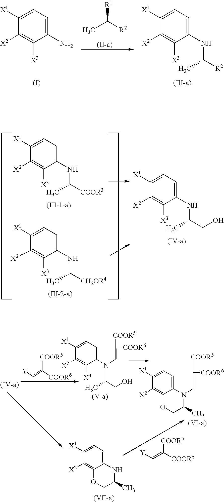 Process for producing benzoxazine derivative and production intermediate thereof