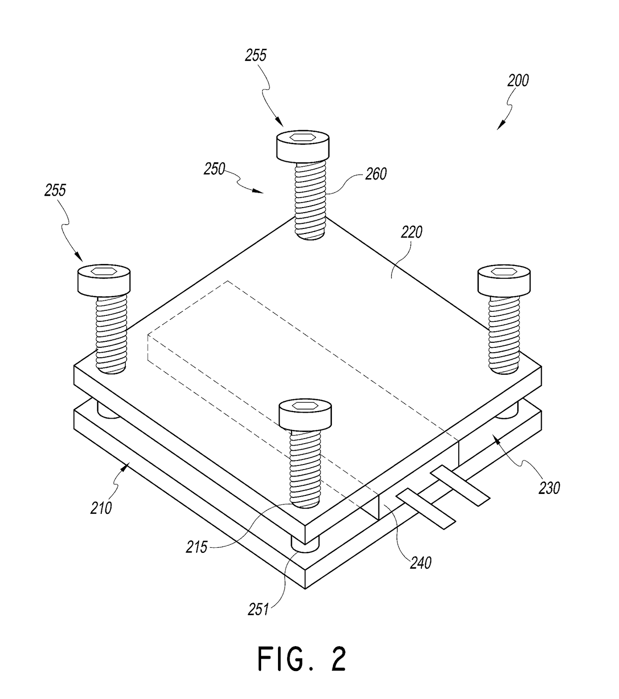 Clamping device for an electrochemical cell stack