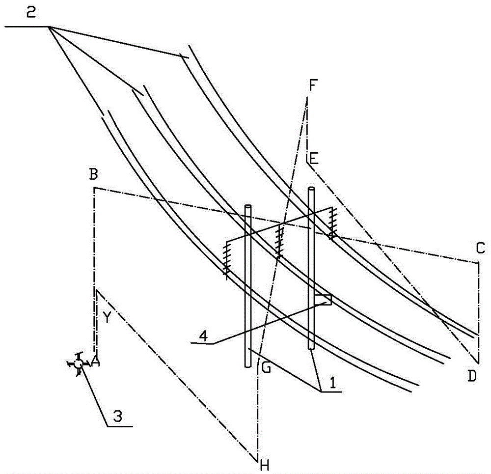 Control method of transmission line unmanned aerial vehicle single-tower inspection path specification control method