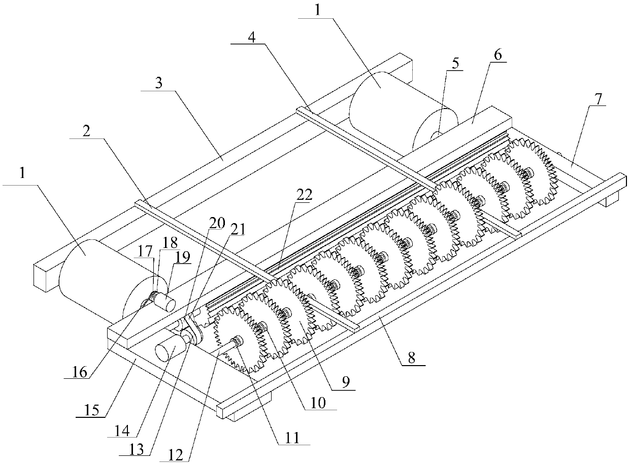 Rice transplanter auxiliary straw returning device