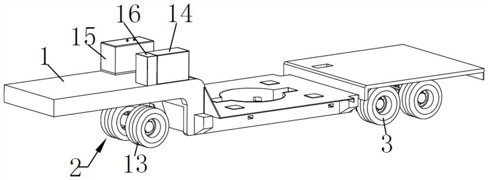 Self-propelled semitrailer and vehicle
