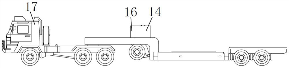 Self-propelled semitrailer and vehicle