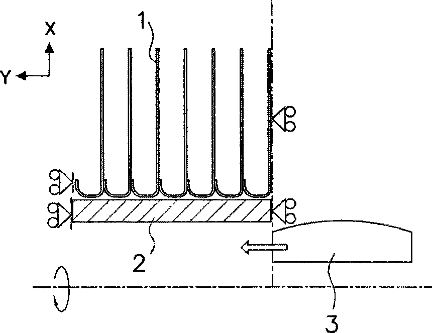 Heat exchanger fin and fin tube type heat exchanger