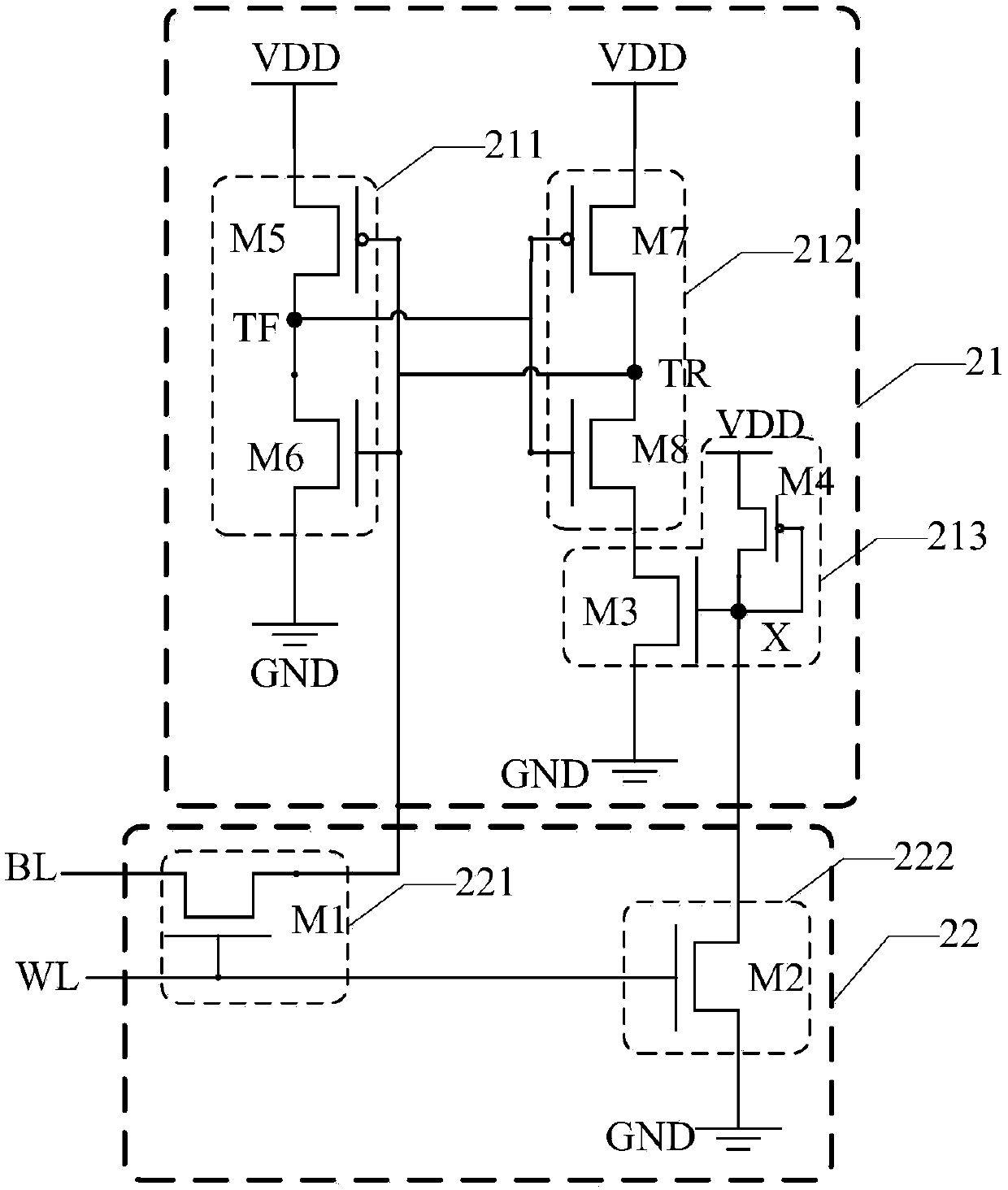 Storage unit and multi-port static random access memory