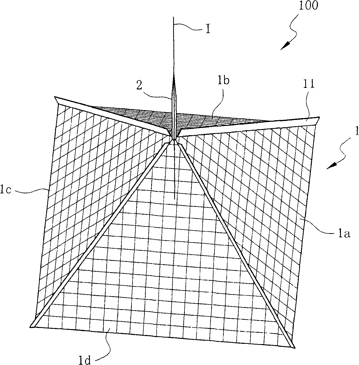 Cone-shaped solar energy power supply device
