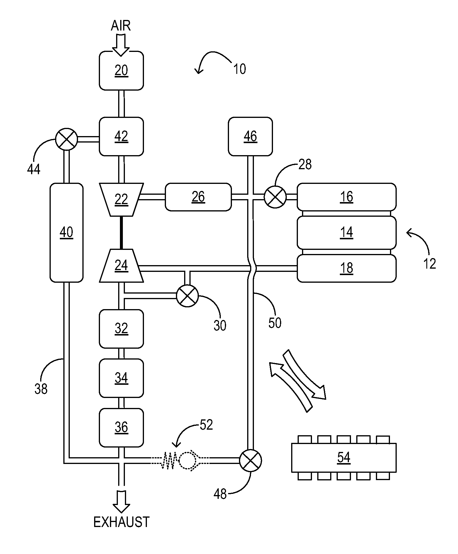 Warming Intake Air Using EGR Cooler in Dual-Throttle Boosted Engine System