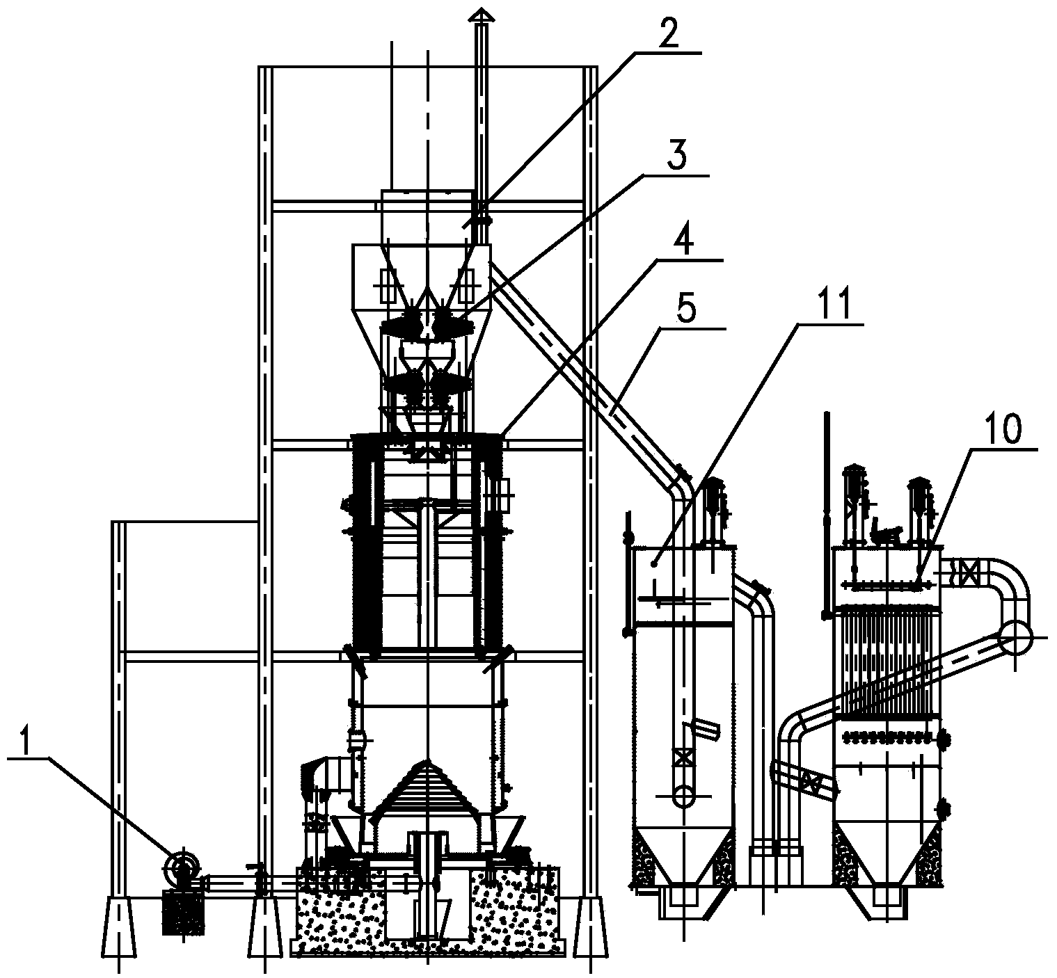 Grouped lightly-calcined magnesium kiln heating process and device