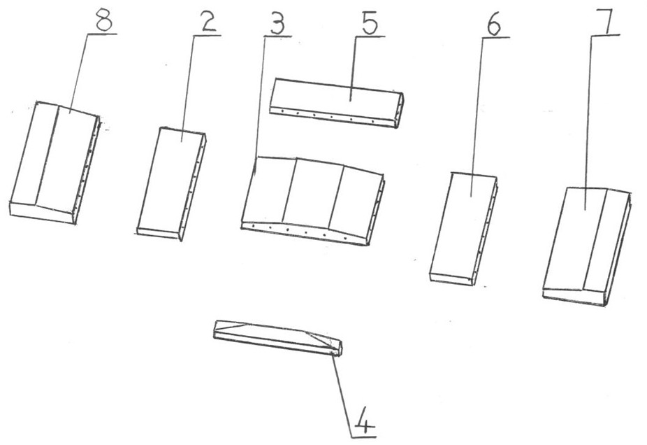 Structure for prefabricating bridge deck slab and reducing cracks in severe area and construction method thereof