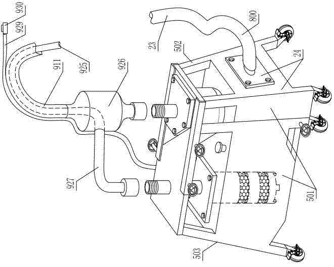 Telegraph-pole inclining detecting and centering machine for electric power repairing
