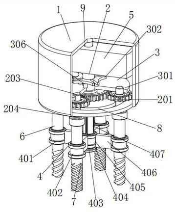 A multi-head multi-dimensional three-dimensional numerical control tool