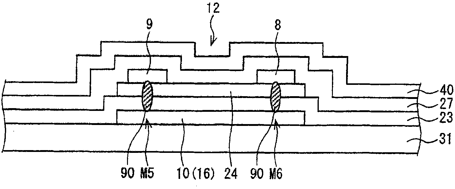 Active matrix substrate, liquid crystal panel, liquid crystal display apparatus, television receiver, and a method for manufacturing active matrix substrate