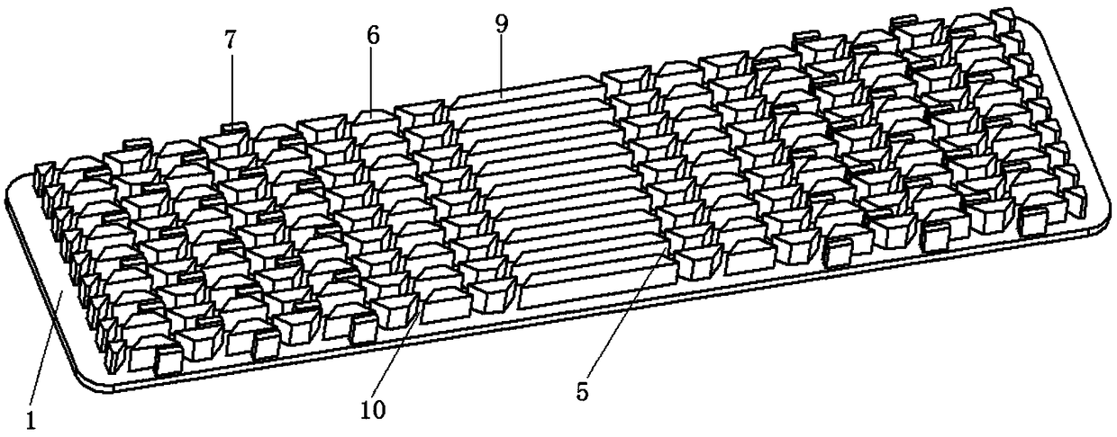A microchannel heat sink with hybrid structure