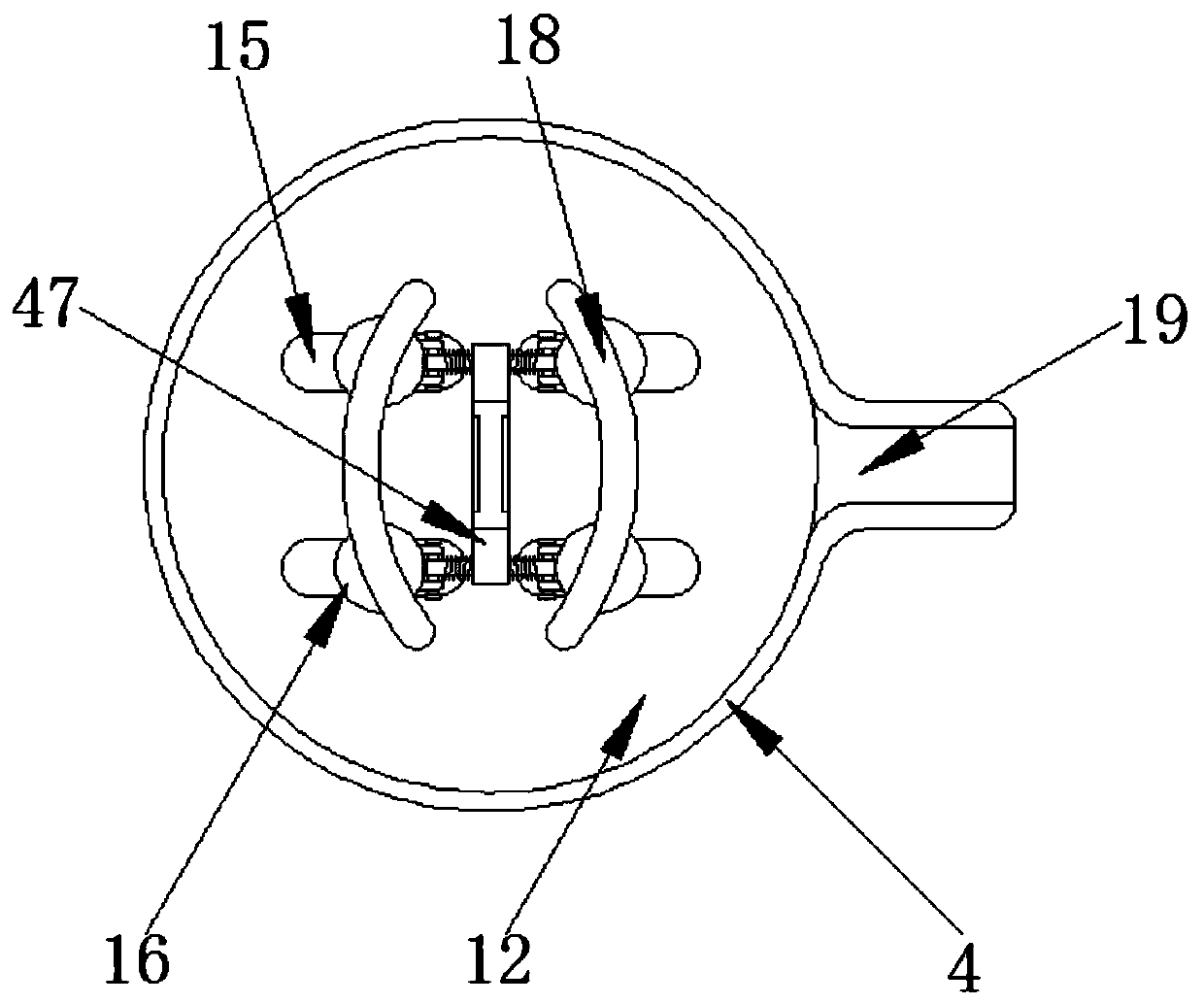 Cutting device for wire and cable machining