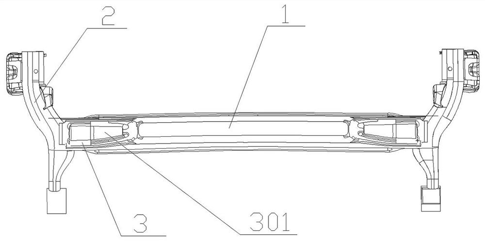 Torsion beam rear axle