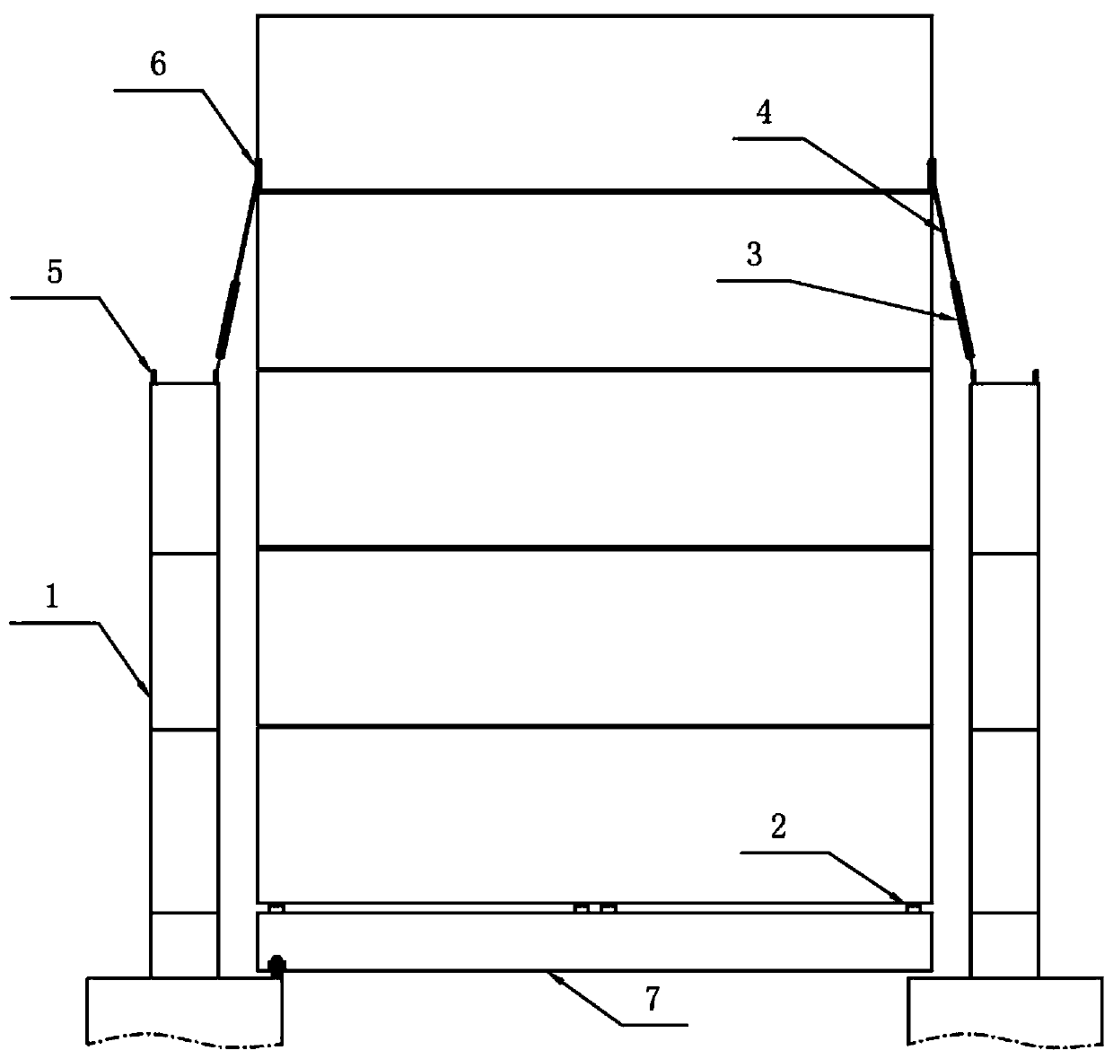 Real ship inspection method for container ship binding system