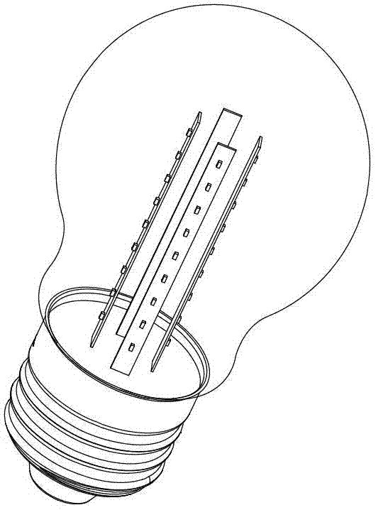 LED (Light-Emitting Diode) lamp bulb