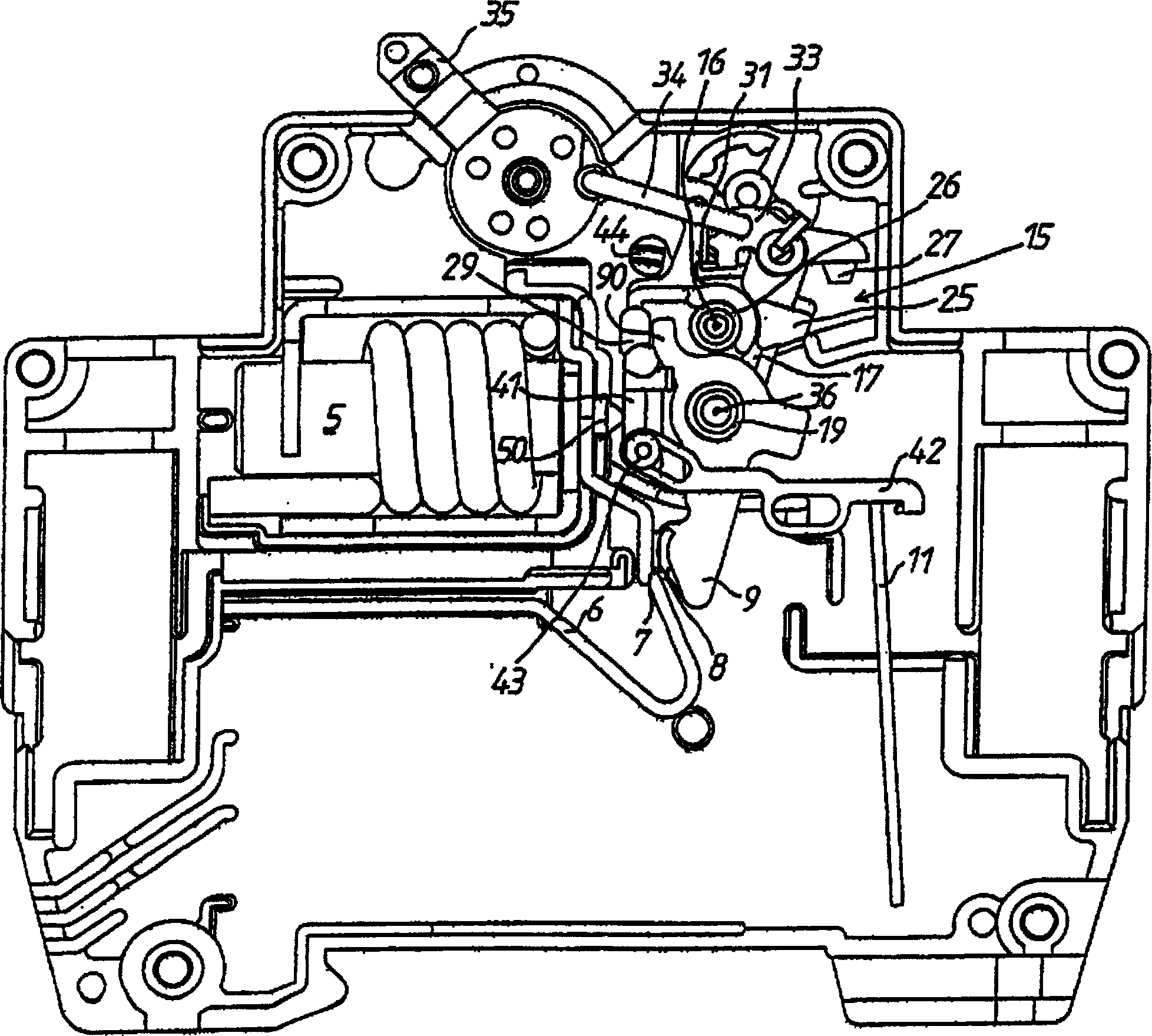 Switching mechanism of protective switch