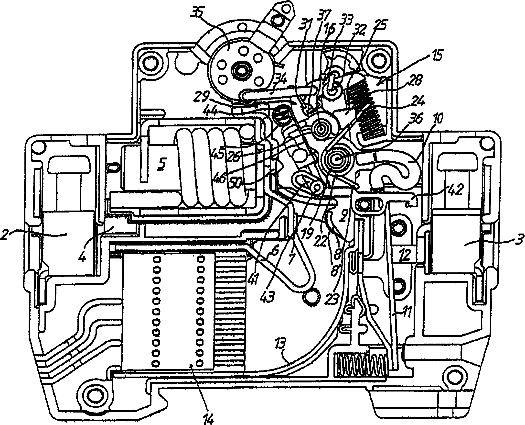 Switching mechanism of protective switch