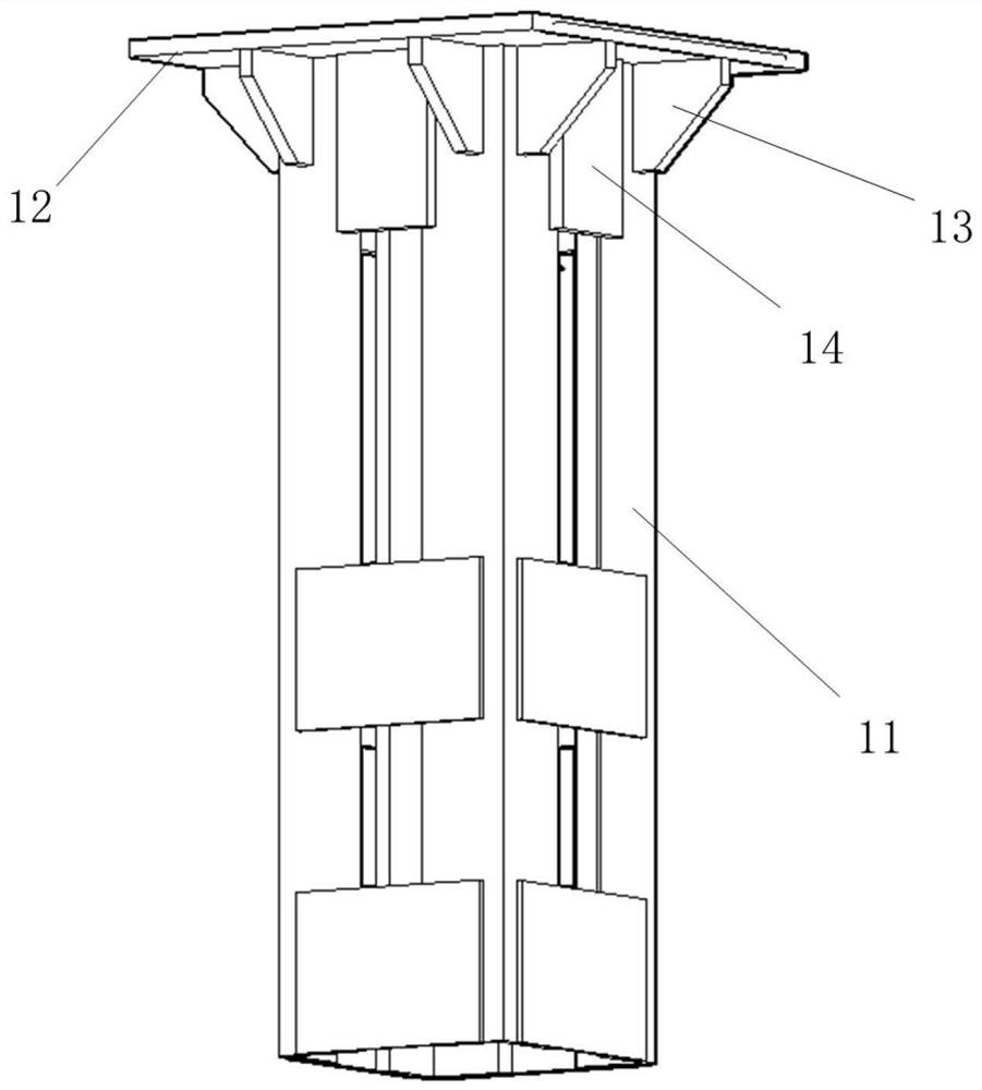 Cross-shaped steel structure foundation