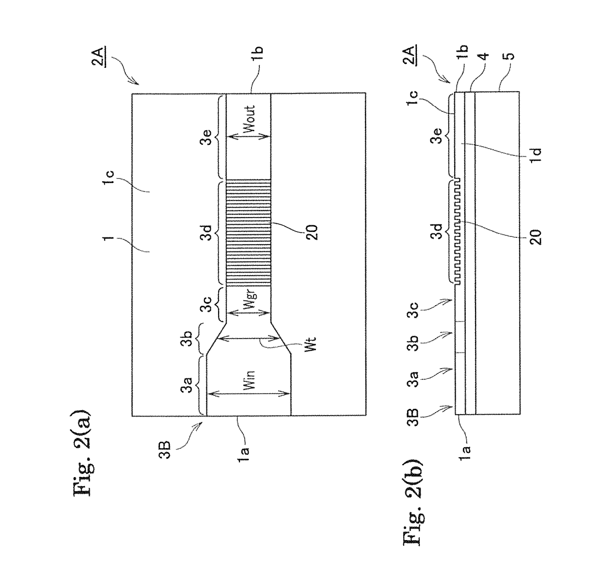 Grating element and external resonator type light emitting device