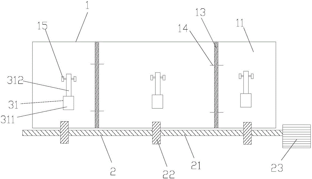 Powder mixing and stirring device