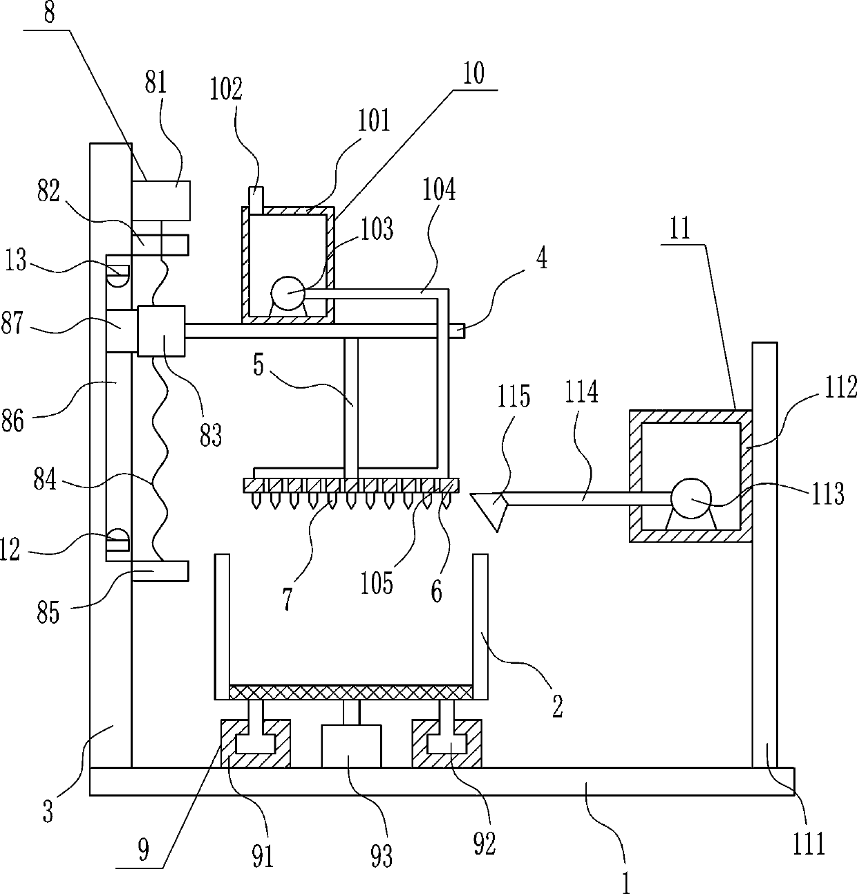 An integrated device for pasture cutting and cleaning for livestock