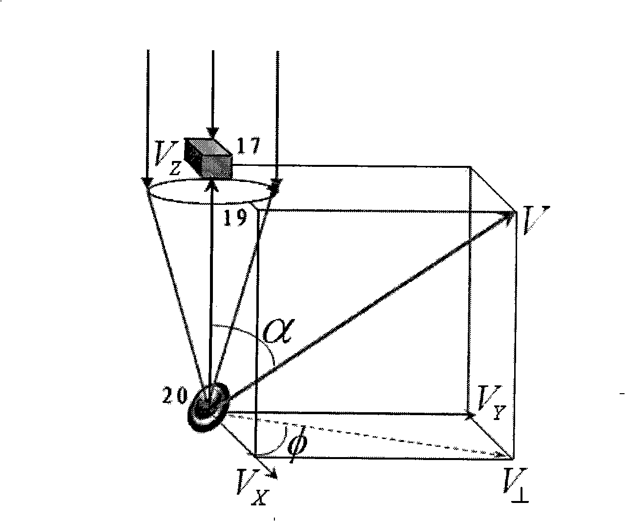 Micro-fluidic chip stereo flow field velocity vector measurement method and system