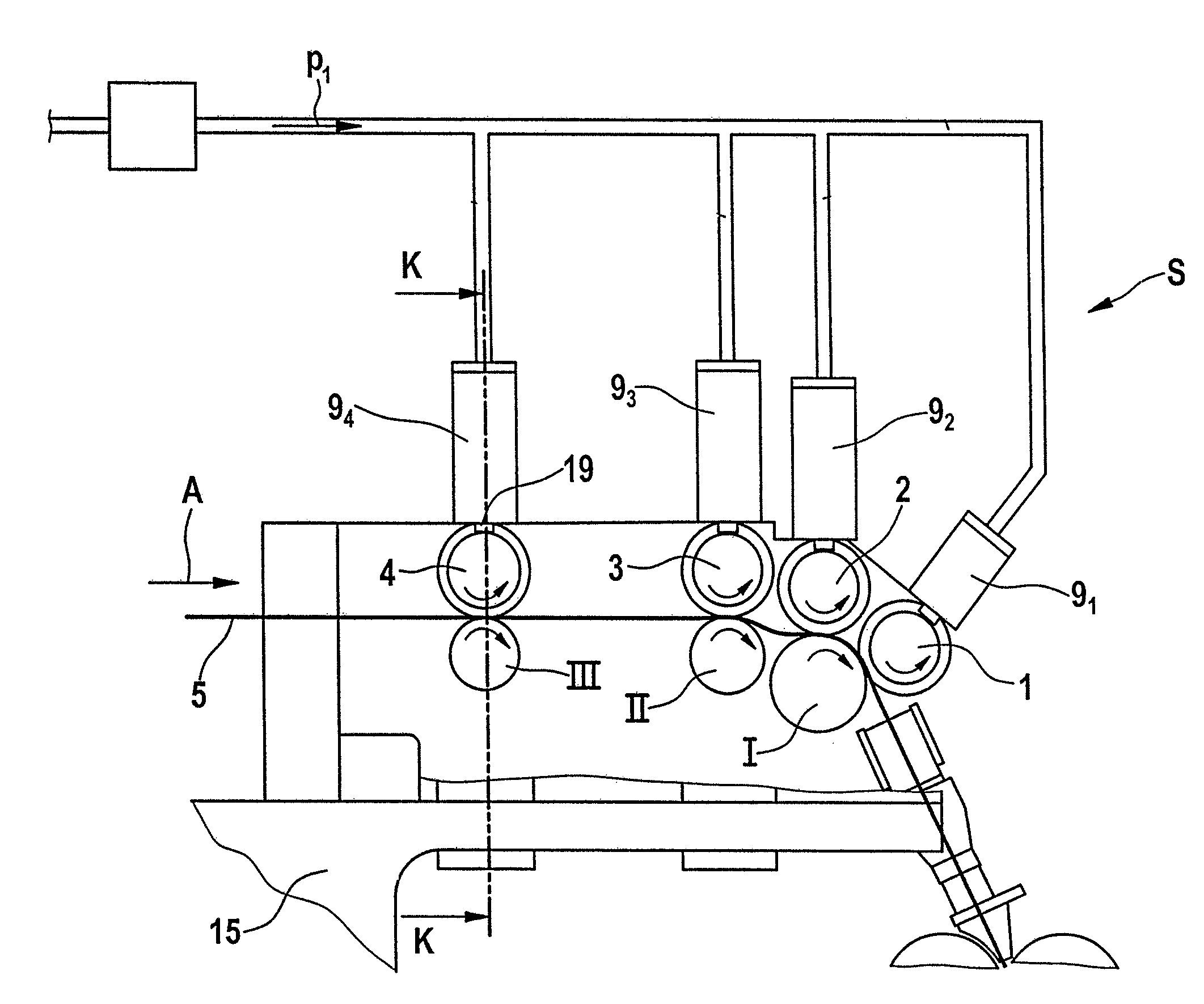 Device on a draw frame having a drafting system for textile fibre slivers