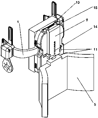 Rear fall protection device for lower limb exoskeleton robot
