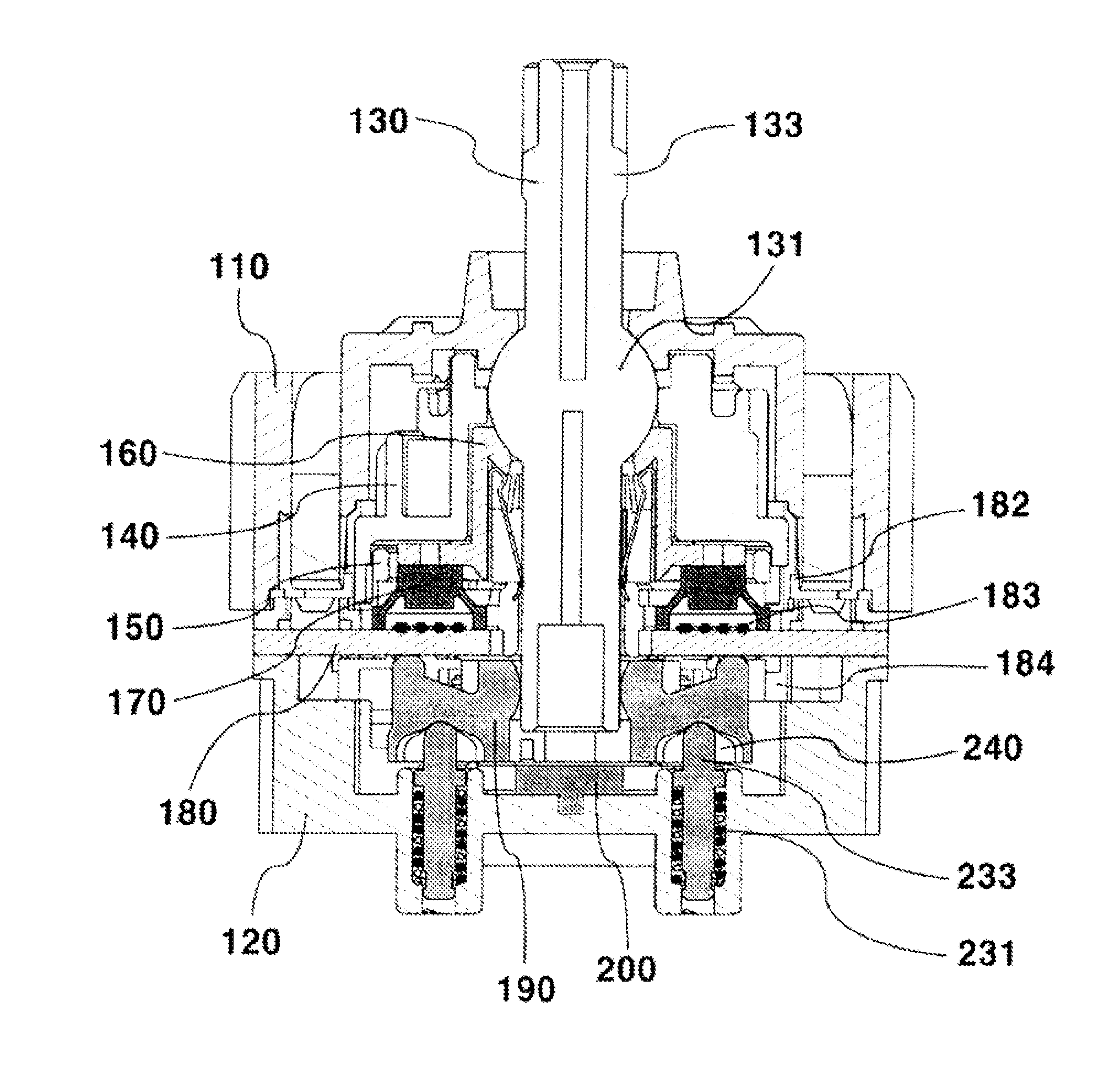 Structure for operating pivot switches of multi-function switch assembly