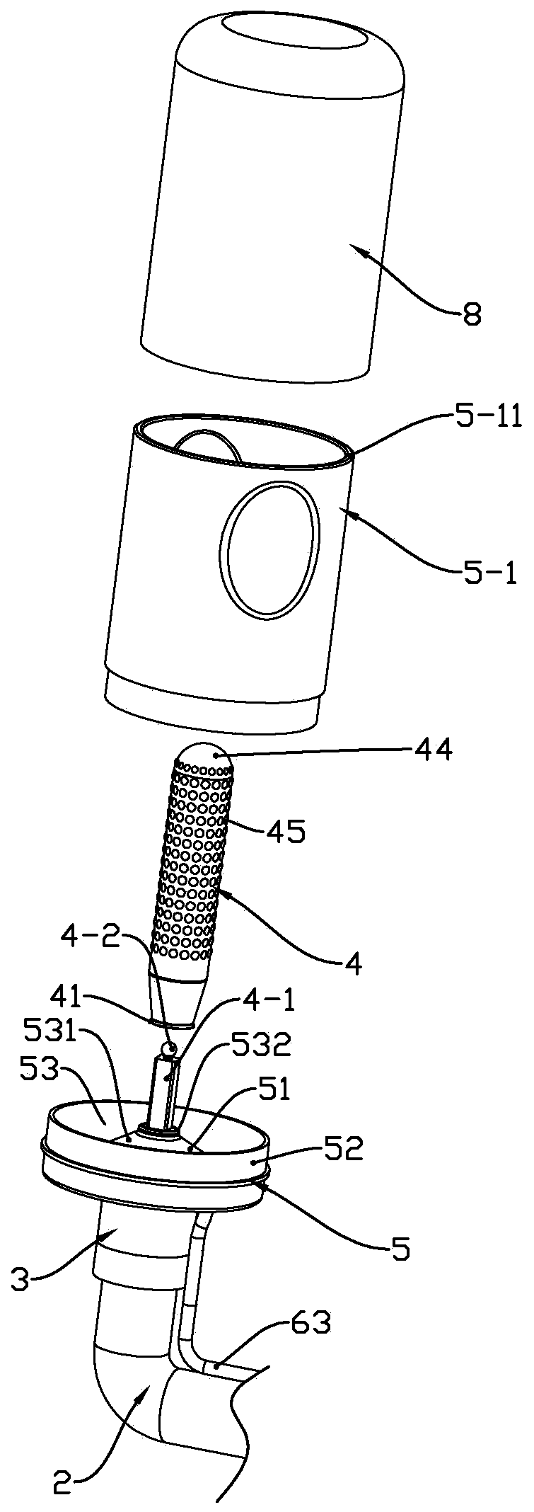 Auxiliary instrument applicable to reflective bowel movement training