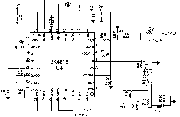 Earplug interphone circuit structure