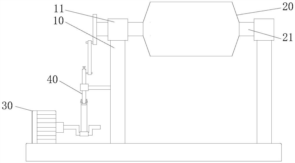 A ball mill mixing device