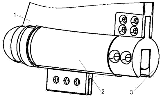 Transverse folding mechanism for empennage