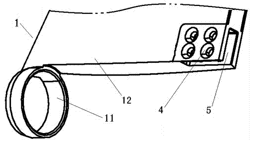 Transverse folding mechanism for empennage