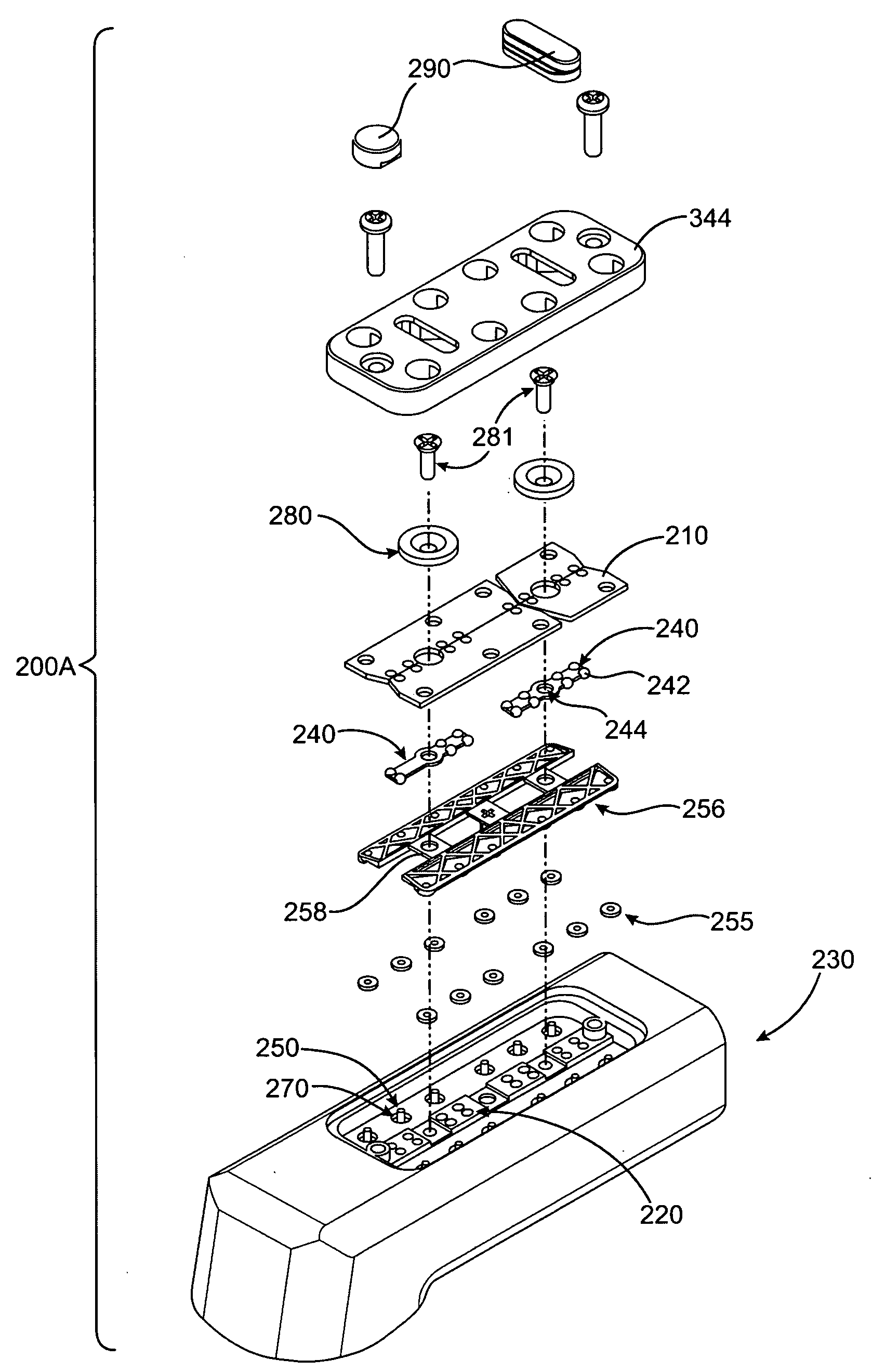 Beverage Dispensing Apparatus with Butterfly Plates and Molded Cluster Bearings