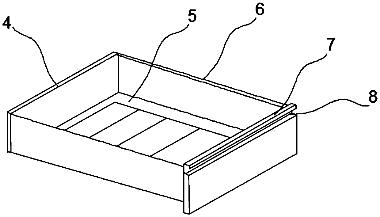 Office drawer capable of partially adjusting space