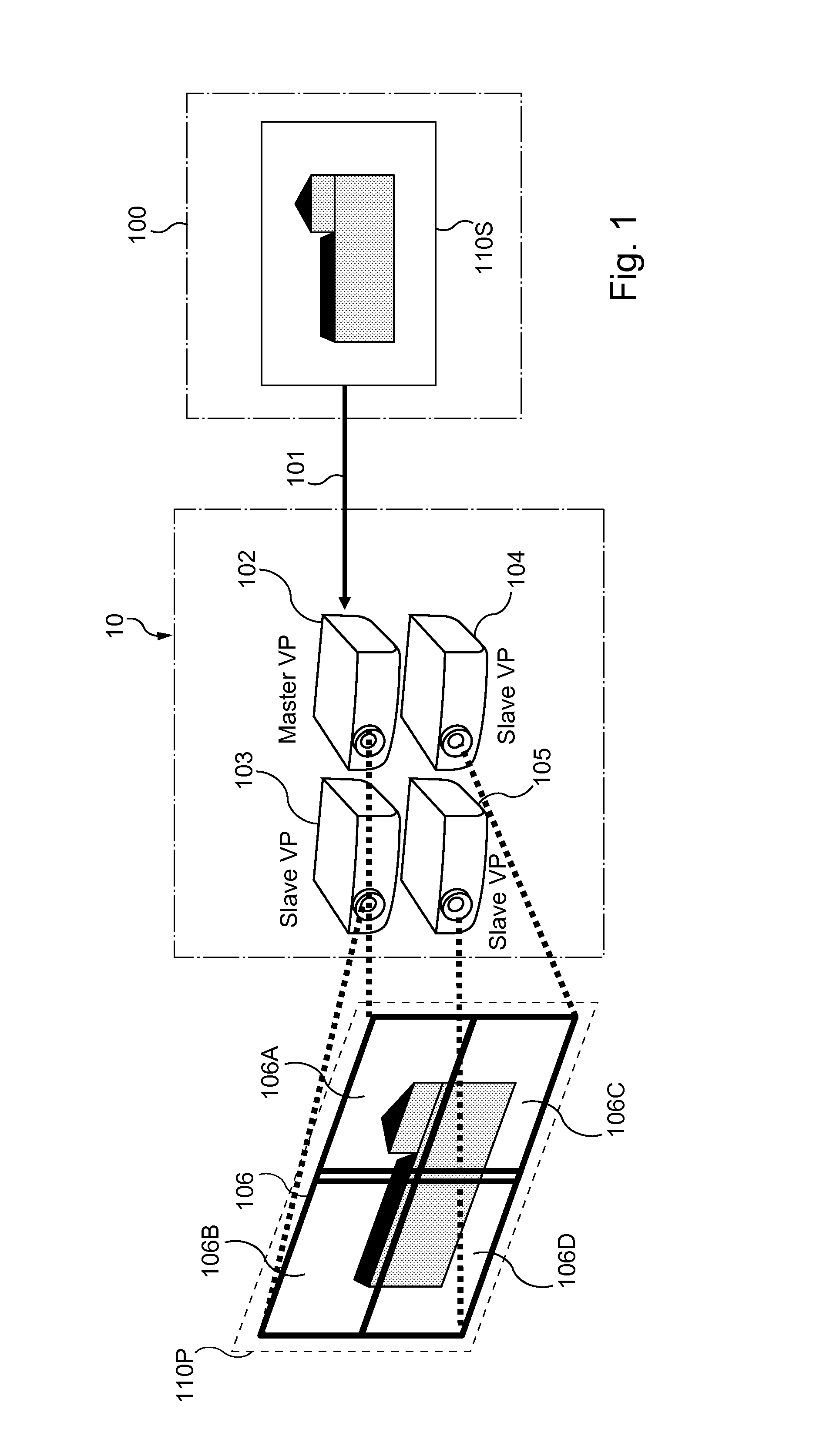 Method, device, computer program and information storage means for transmitting a source frame into a video display system