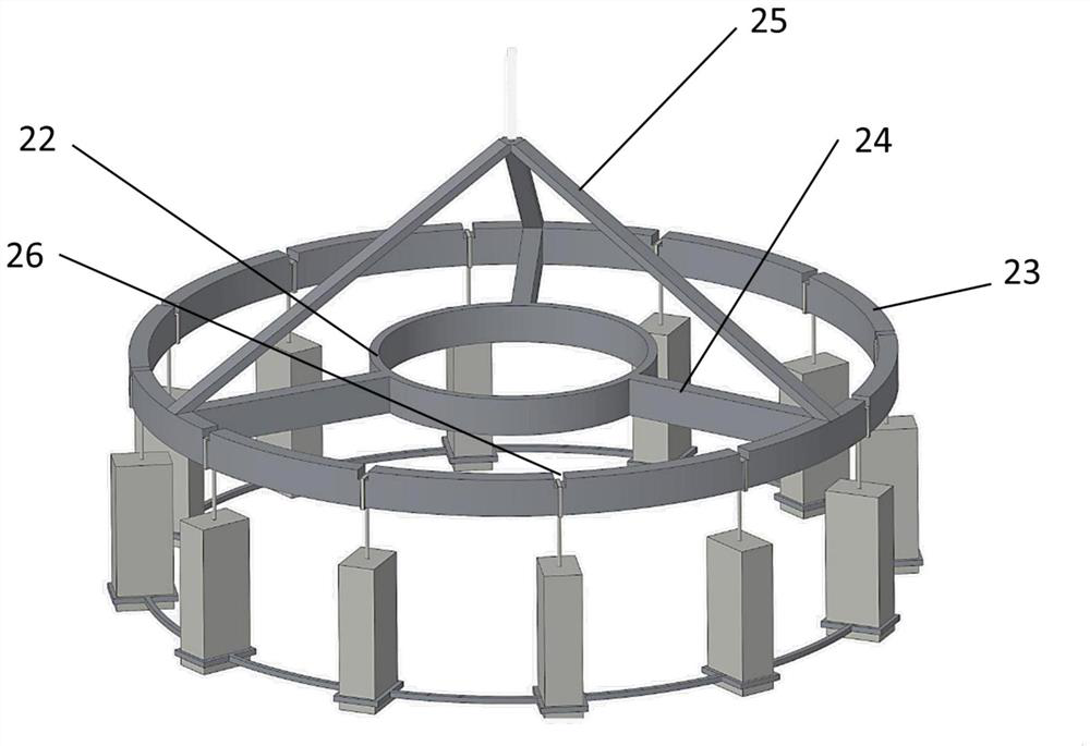 A test device for thermal shock resistance performance of batch test pieces