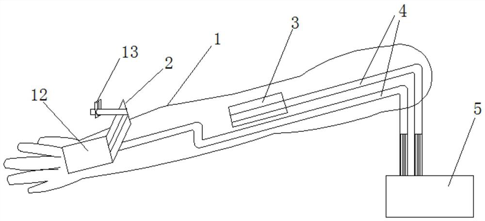 Arm venipuncture training model